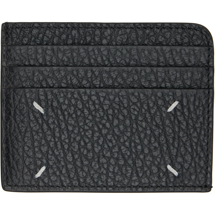Photo: Maison Margiela Black Four Stitches Card Holder