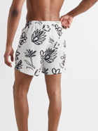 Jacquemus - Mid-Length Straight-Leg Floral-Print Recycled Swim Shorts - White