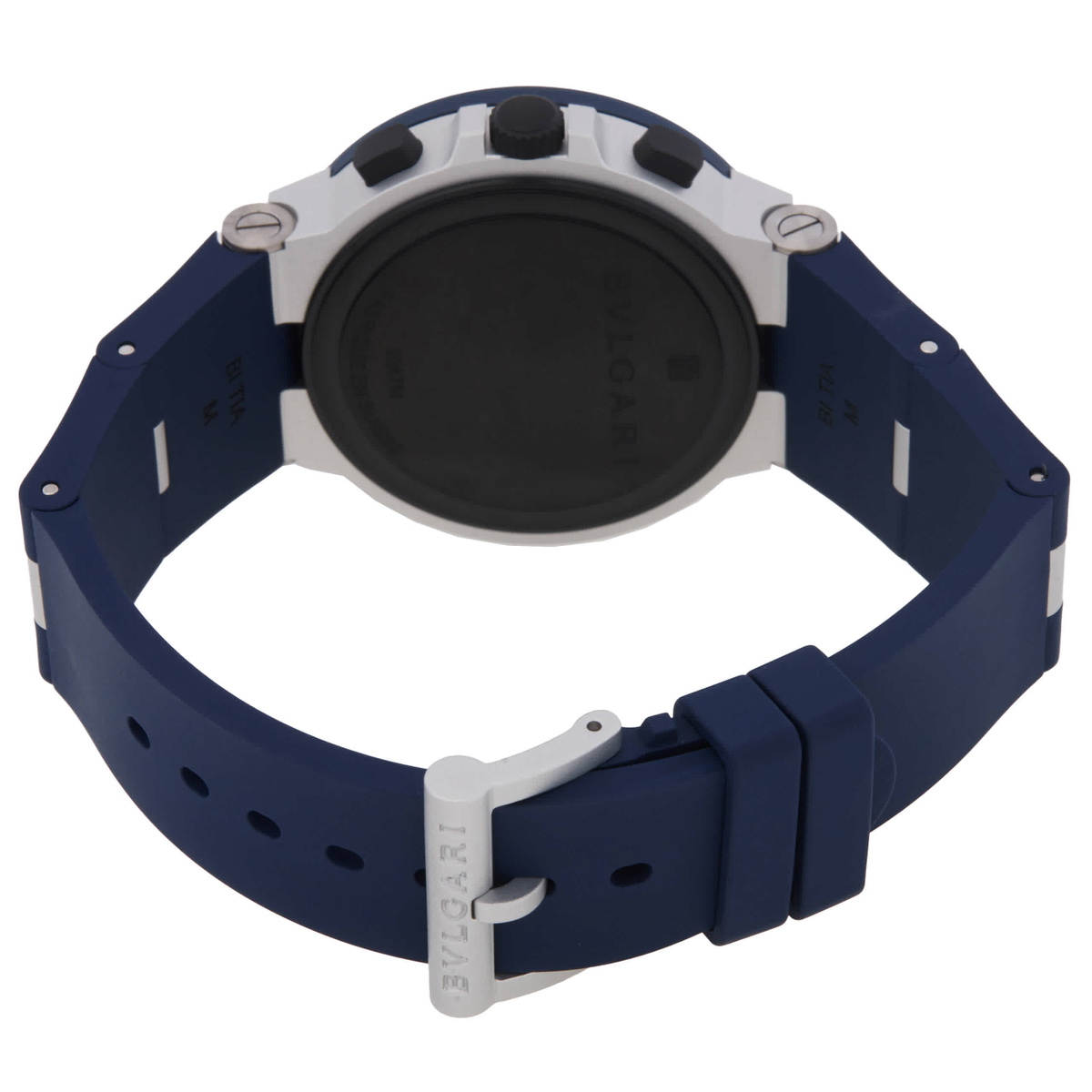 Bvlgari Aluminium Chronograph Automatic Blue Dial Mens Watch 104234