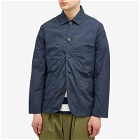Universal Works Men's Recycled Bakers Jacket in Navy
