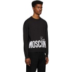 Moschino Black Knit Logo Sweater