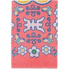Clot Pink Graphic Print Bath Towel