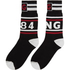 Dolce and Gabbana Black and Red King 1984 Socks
