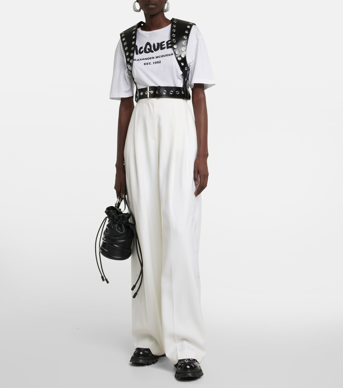 Alexander McQueen - Wander embellished leather loafers