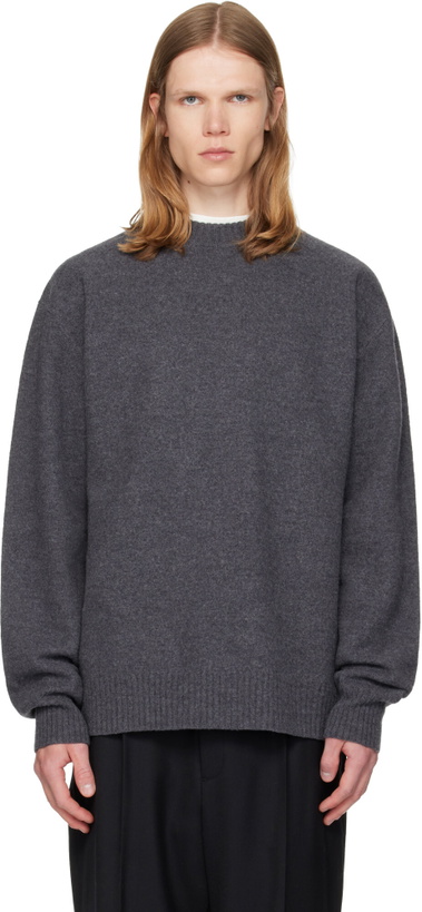 Photo: Jil Sander Gray Wool Sweater