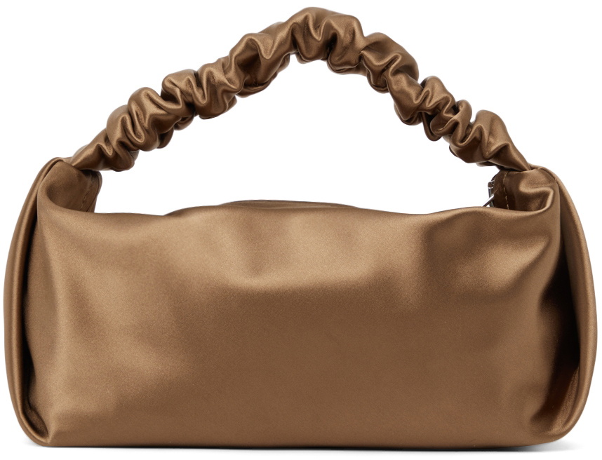scrunchie mini bag in satin