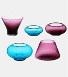 NasonMoretti Issey set of 5 Murano glass bowls