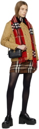 Burberry Red Check Scarf