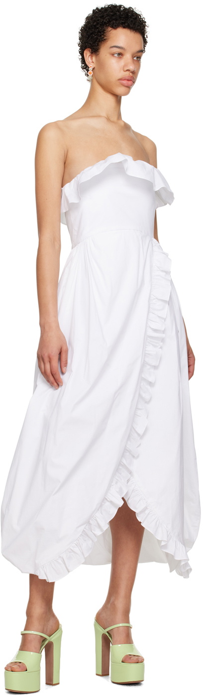 Kika Vargas White Sylvia Maxi Dress Kika Vargas