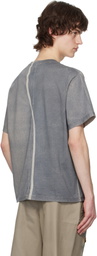 Eckhaus Latta Gray Lapped T-shirt