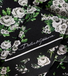 Dolce&Gabbana Floral silk twill scarf