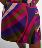 Pucci Iride silk wrap skirt