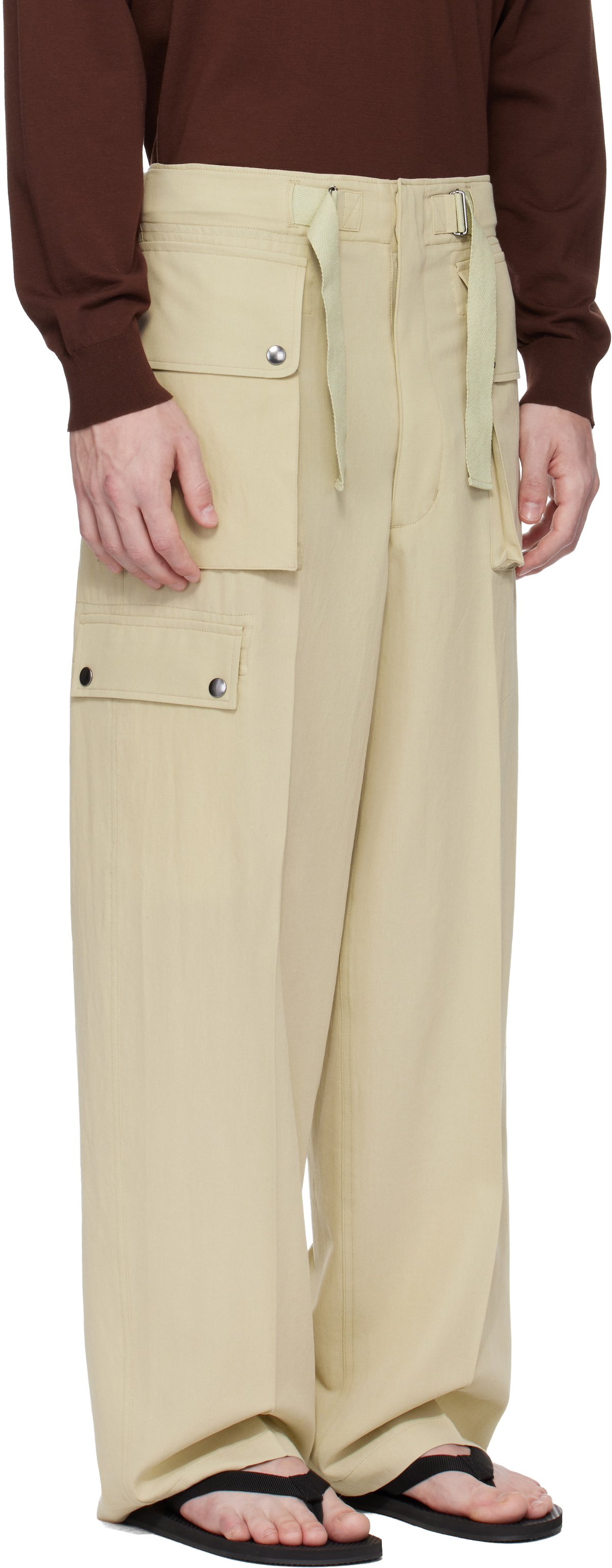 パンツ AURALEE Wool pants Beige Auralee Superfine Tropical Wool Slacks | Top Beige | Canoe Club