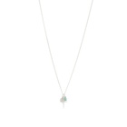 Miansai Men's Aegis Trilogy Pendant Necklace in Silver/Green 