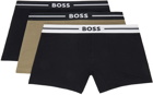 BOSS Three-Pack Multicolor Boxer Briefs