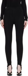 Mugler Black Jersey Milano Leggings