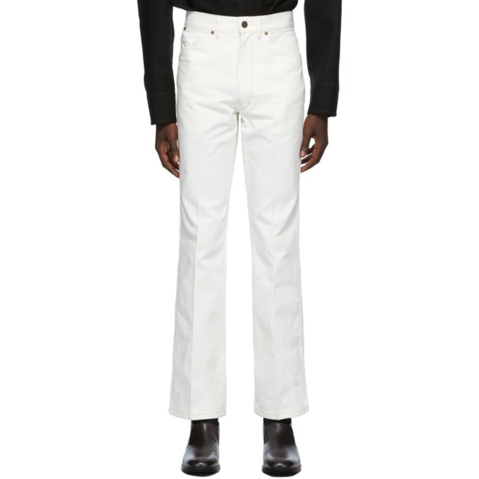 Photo: Lemaire White Boot Cut Jeans