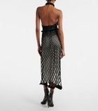 Givenchy Halterneck open-back mesh midi dress