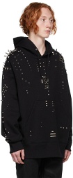 Givenchy Black Oversized Studded Hoodie