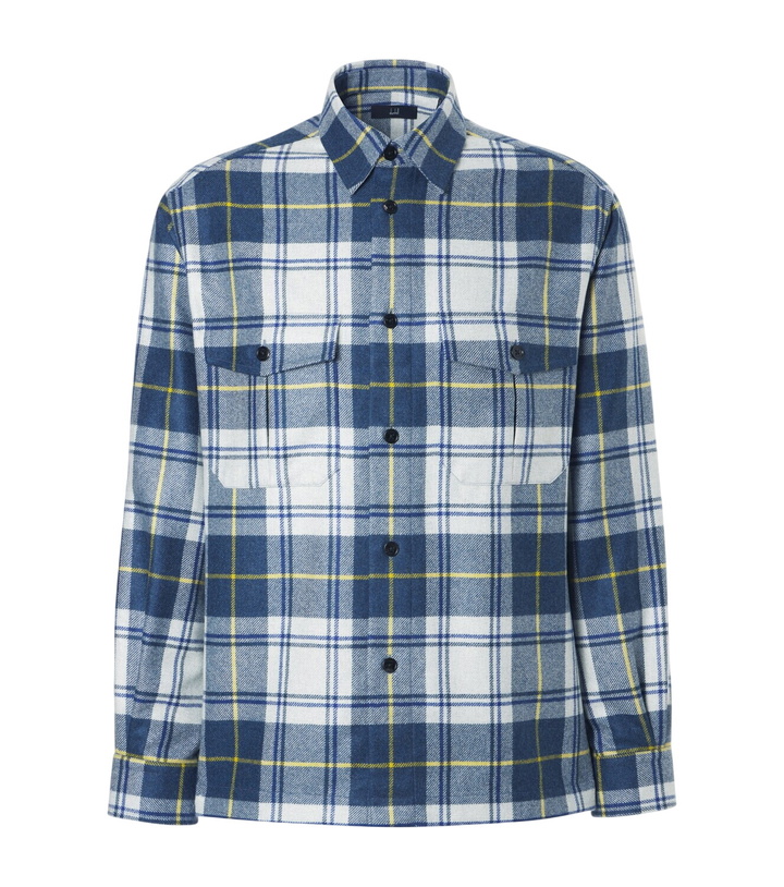 Photo: Dunhill Plaid cashmere overshirt