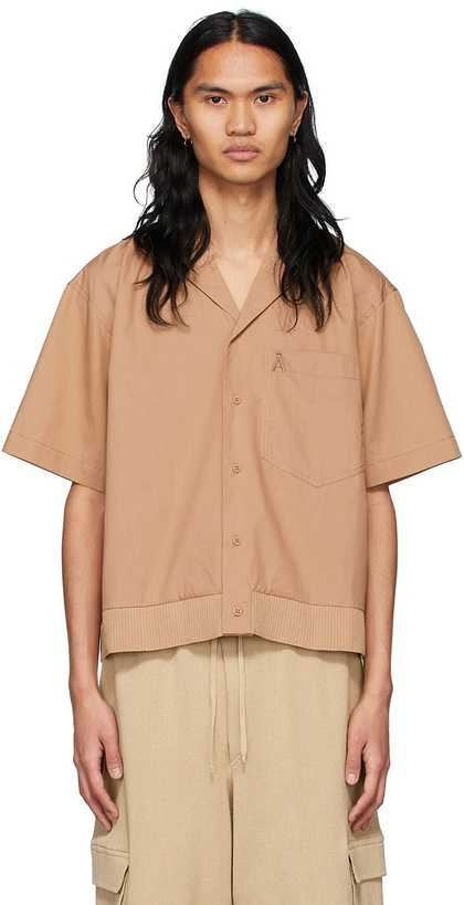 Photo: ANDREĀDAMO SSENSE Exclusive Brown Cotton Shirt