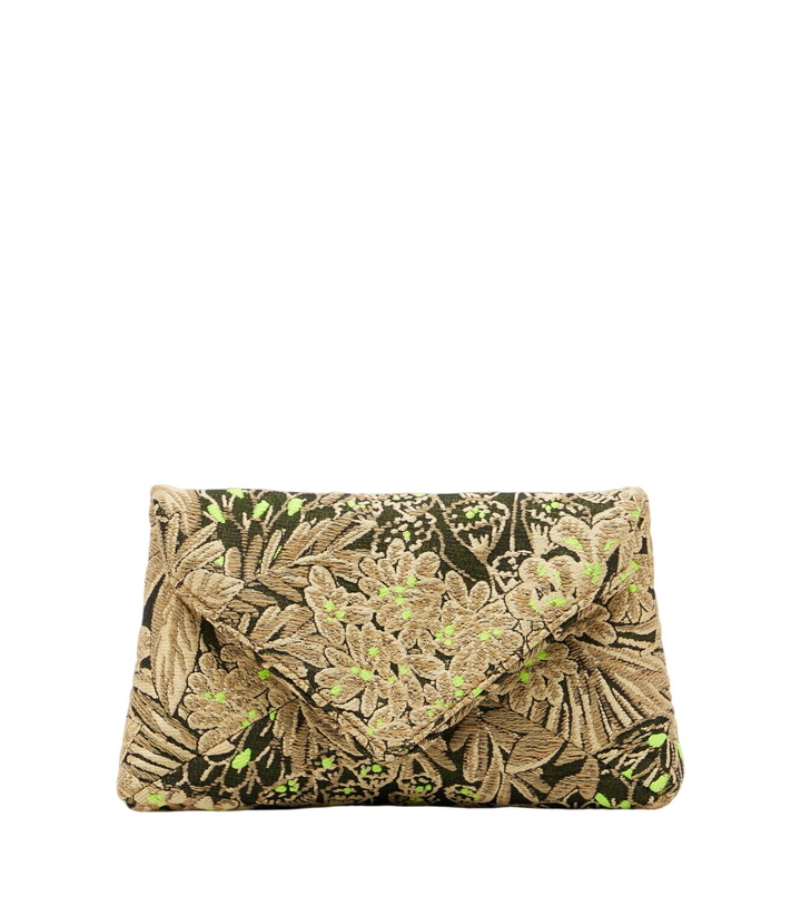 Photo: Dries Van Noten Small floral jacquard clutch