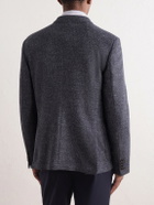 Paul Smith - Double-Breasted Wool-Blend Bouclé Blazer - Gray