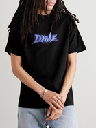 DIME - Ghostly Logo-Print Cotton-Jersey T-Shirt - Black