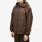 GR10K Men's 3L Hooded Lightweight Jacket in Soil Brown