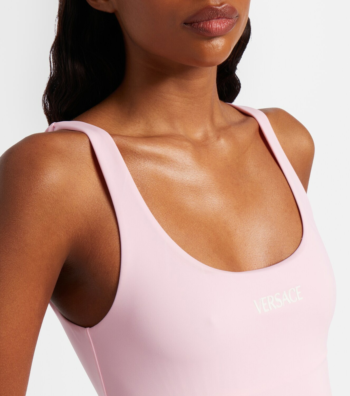 Versace Draped crêpe jersey minidress