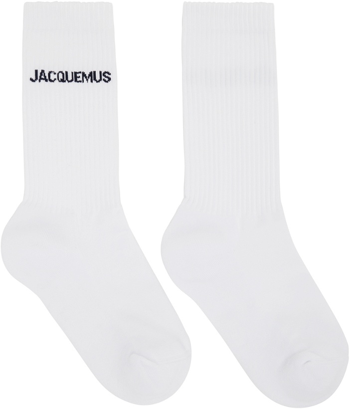 Photo: Jacquemus White Le Papier 'Les Chaussettes Jacquemus' Socks