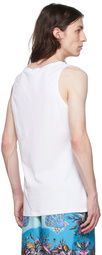 Versace Underwear Two-Pack White Cotton Tank Tops