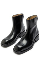 Lemaire Patent Leather Chelsea Boots Black