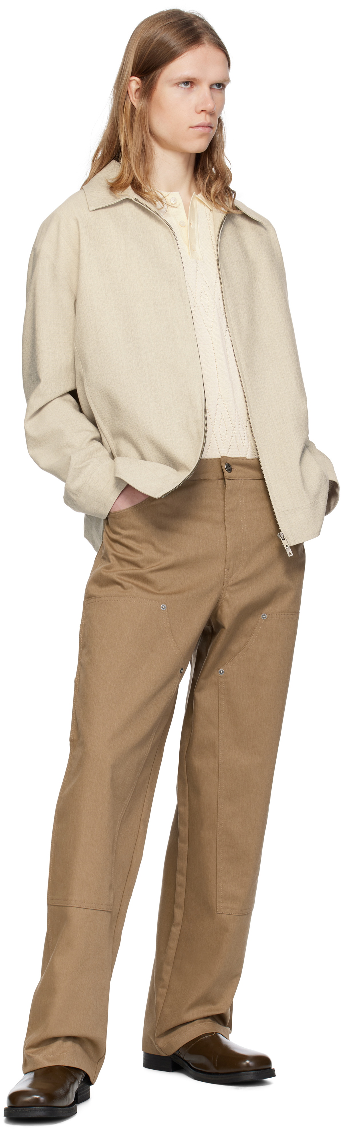 Golden Goose Beige Coach Jacket