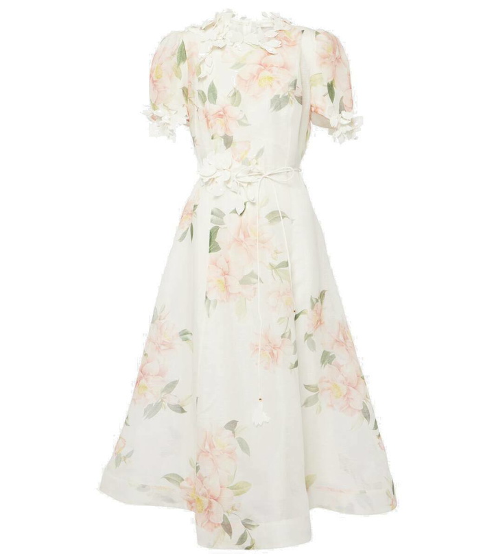 Photo: Zimmermann Natura Liftoff linen and silk organza midi dress