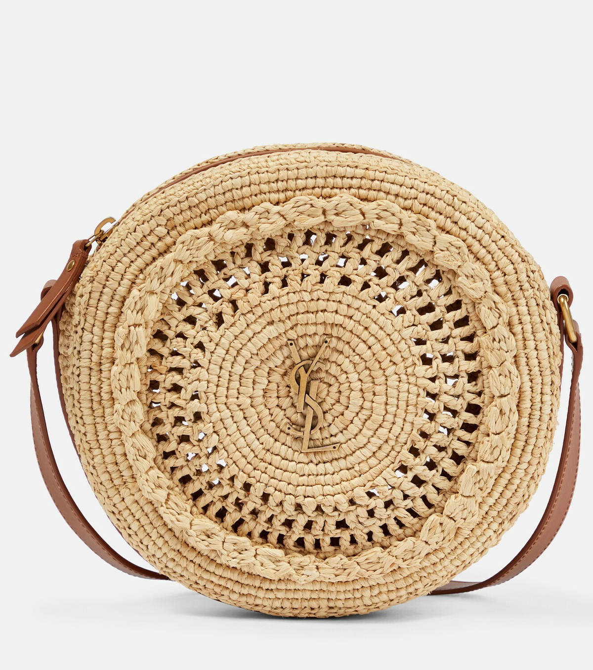 Saint Laurent Small raffia crossbody bag Saint Laurent