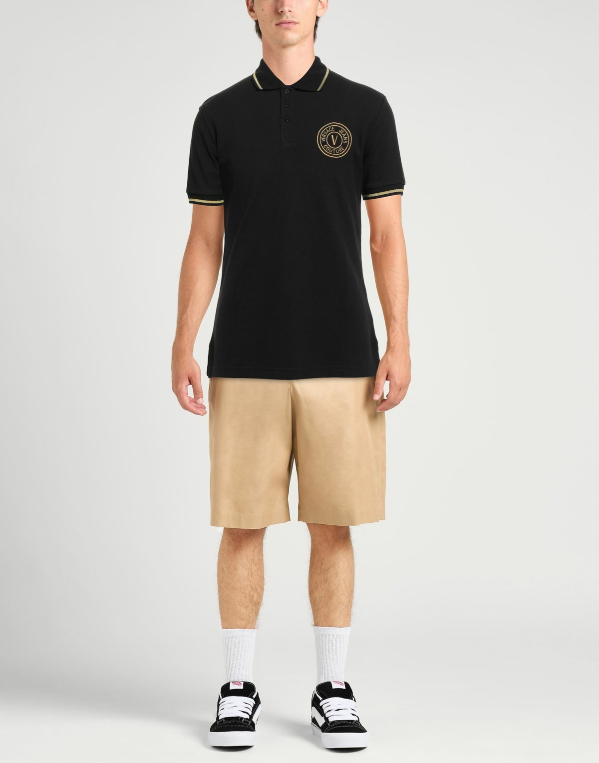 Versace Jeans Couture Mens Polo shirt in Black