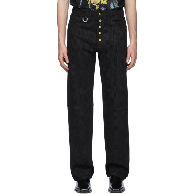 Linder Black Moire Effect Dimitri Jeans