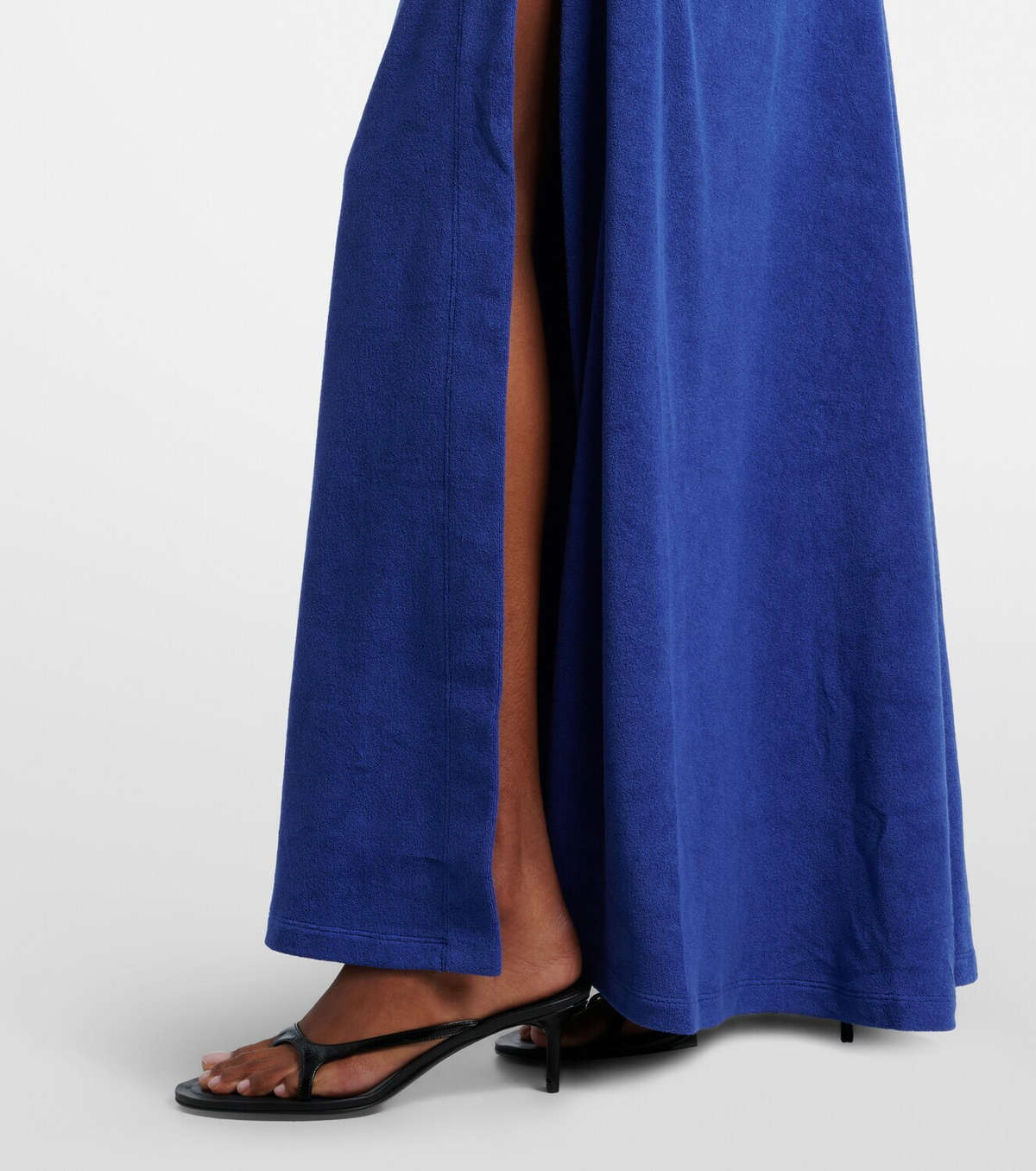 Christopher Esber Cotton-blend terry maxi skirt