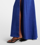 Christopher Esber Cotton-blend terry maxi skirt