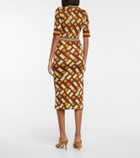 Dodo Bar Or Jacquard pencil skirt