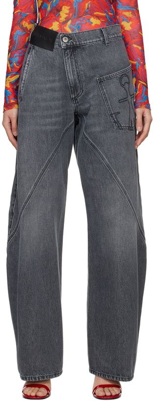 Photo: JW Anderson Gray Twisted Jeans