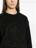 MONCLER - Logo Cotton Crewneck Sweatshirt