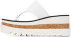 Stella McCartney White Sneak-Elyse Platform Thong Sandals