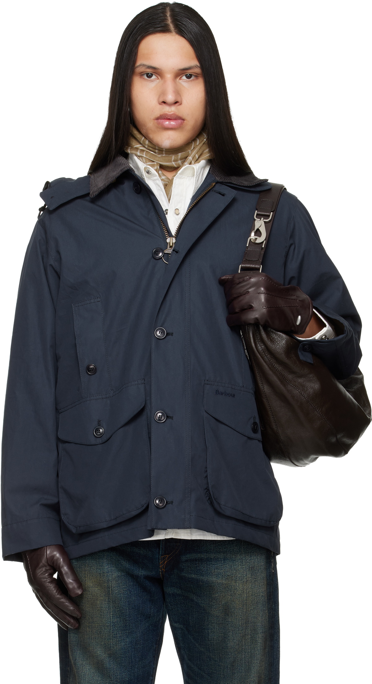 Barbour Navy Engineered Garments Edition Washed Graham Jacket Barbour