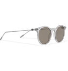 Montblanc - Round-Frame Acetate and Silver-Tone Sunglasses - Gray
