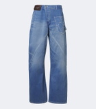 JW Anderson Twisted embroidered straight jeans