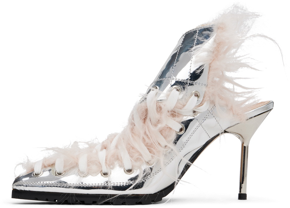 Ottolinger Silver Heel Mules