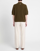 Manila Grace Womens Turtleneck Military in Green