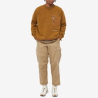 And Wander Men's Shetland Wool Crew Knit in Camel